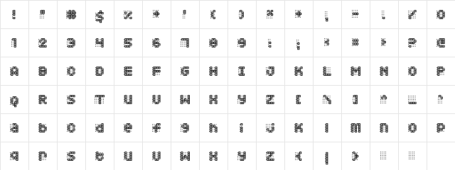 Squarodynamic 03  glyph index