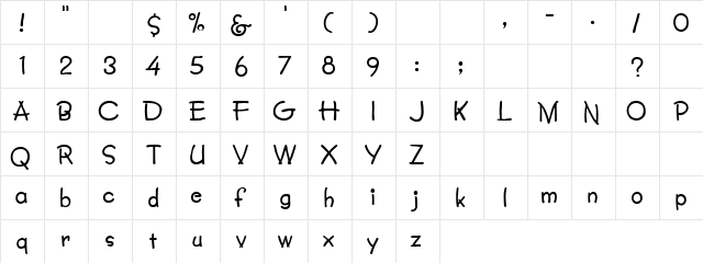 Stone Regular  glyph index