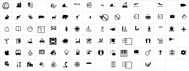 House Ding Regular  glyph index