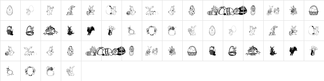 Polly Myssiq Regular  glyph index
