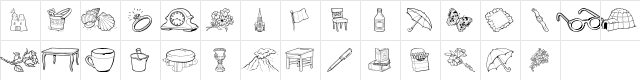 GE Grab Bag I Regular  glyph index