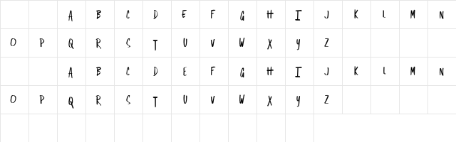 Sing Out Regular  glyph index