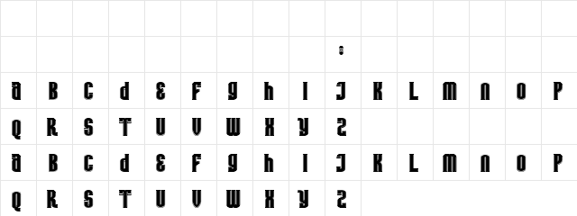 Outstream Kols Regular  glyph index