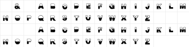 Midsummer Circus Regular  glyph index