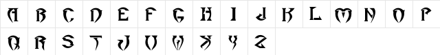 Roar 1  glyph index