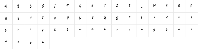 Smoothies Bucket Script  glyph index