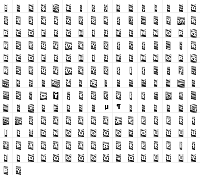 a_PlakatCmMrDn Regular  glyph index