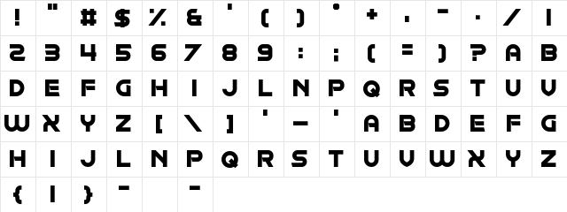 Exposure Salary Regular  glyph index