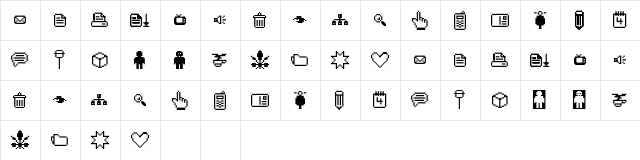 spaider simbol Regular  glyph index