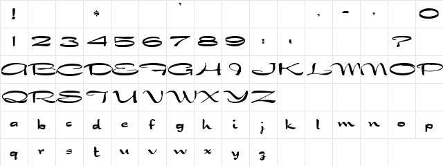 Samovar Regular  glyph index