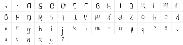 etchAsketch Regular  glyph index