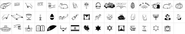 AC1-HoliDings1 Regular  glyph index