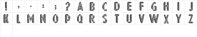 Eshop Advert Regular  glyph index