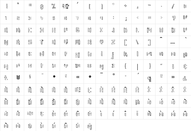 Minimum Eclair  glyph index