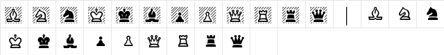CastleSSK Regular  glyph index