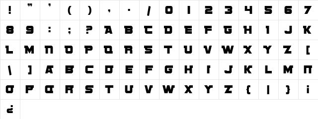 SF Sports Night NS AltUpright Regular  glyph index