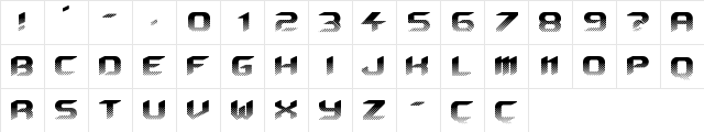 Beyond Regular  glyph index