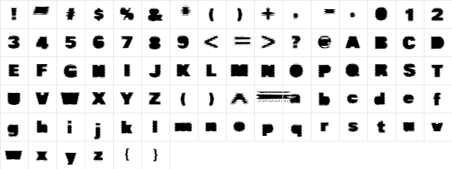 Cathode Normal  glyph index
