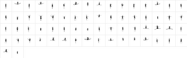 Cheerleaders Regular  glyph index