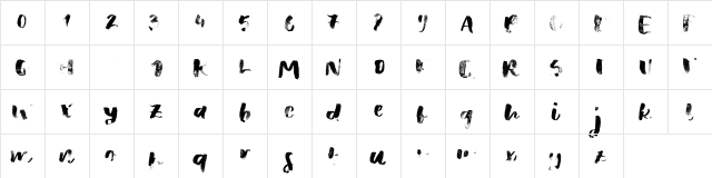 These Days Sample Regular  glyph index