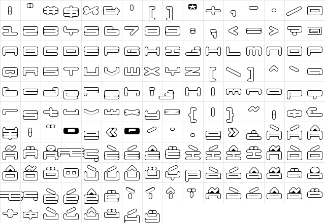 BadExcuse Medium  glyph index