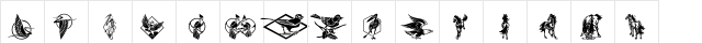 Beautiful Beasts Regular  glyph index