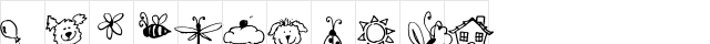 FG Emilia Dings Regular  glyph index