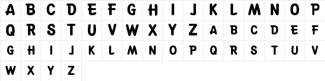 Suske & Wiske Regular  glyph index