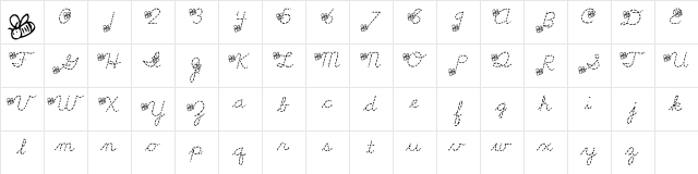LMS Spelling Bee Regular  glyph index