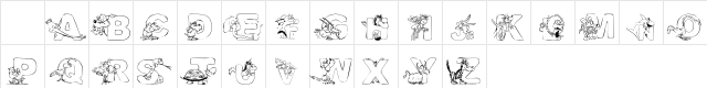 101! CriTTerZ Alpha Regular  glyph index