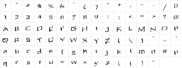 Species Regular  glyph index