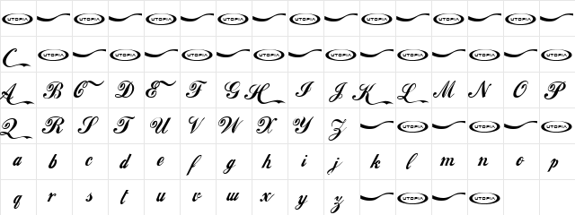 Ultra Vertex Regular  glyph index