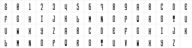 Circle Monogramm Middle  glyph index