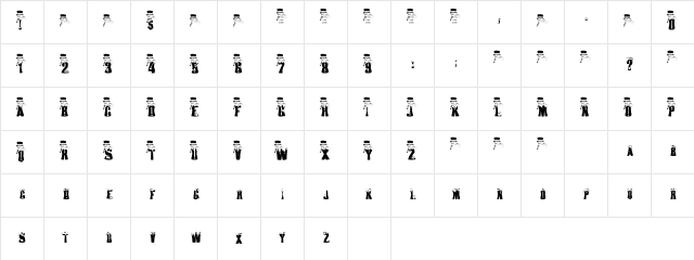 AL Snowmen Regular  glyph index