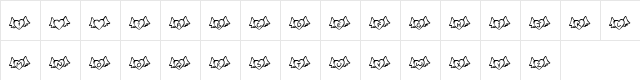 KR Wings of Love Regular  glyph index