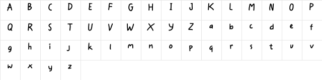 Bocil Regular  glyph index