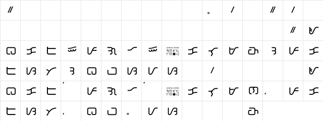 Tawbid Pilipinas Regular  glyph index