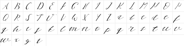 Thelma Regular  glyph index