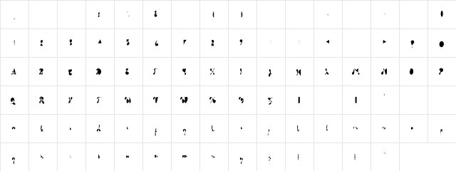Jameelas1 Regular  glyph index