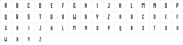 Houston Regular  glyph index