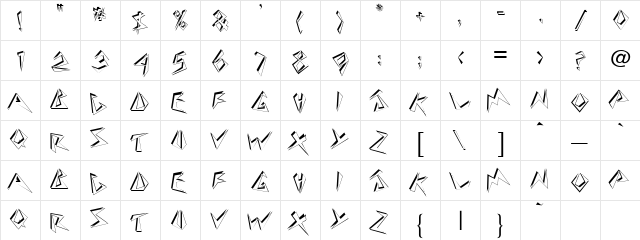 Twosie Display Caps SSi Regular  glyph index
