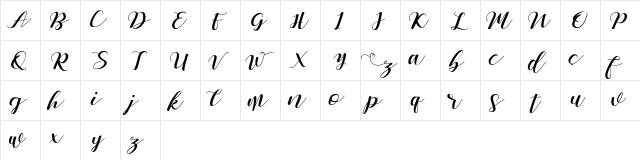 Zelifa Zelifa  glyph index