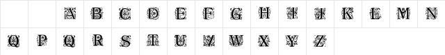 Regal Regular  glyph index