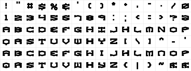 Gyrose BRK Normal  glyph index