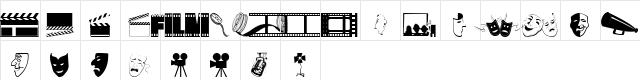 WM-Drama1 Regular  glyph index