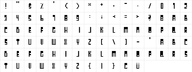 september Regular  glyph index
