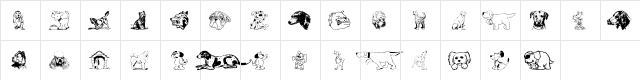 DoggArt Regular  glyph index