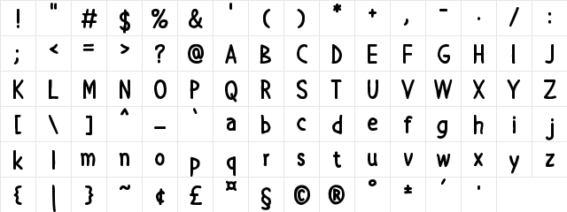 Hello Christmas - Free Regular  glyph index