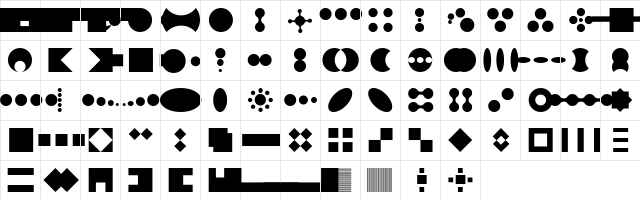 ToolegoSpace Regular  glyph index