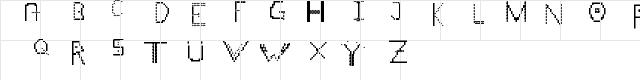Shayden Regular  glyph index